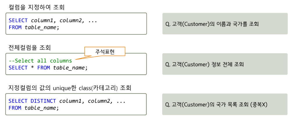 Database와 SQL 기초