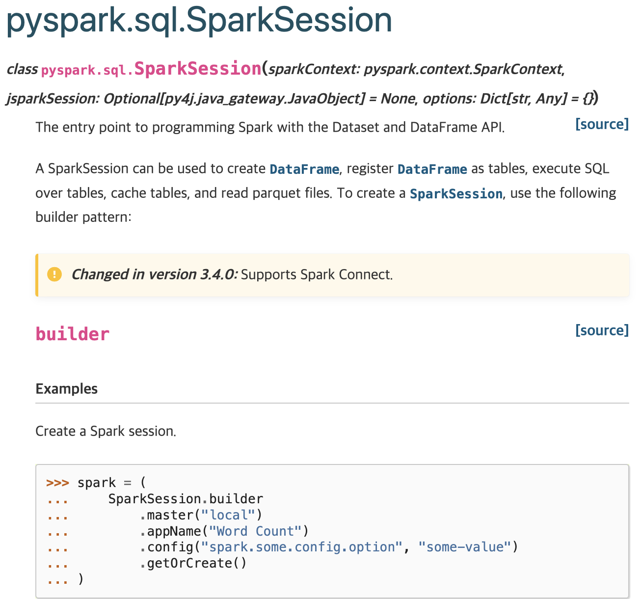 Spark Doc 읽어보기