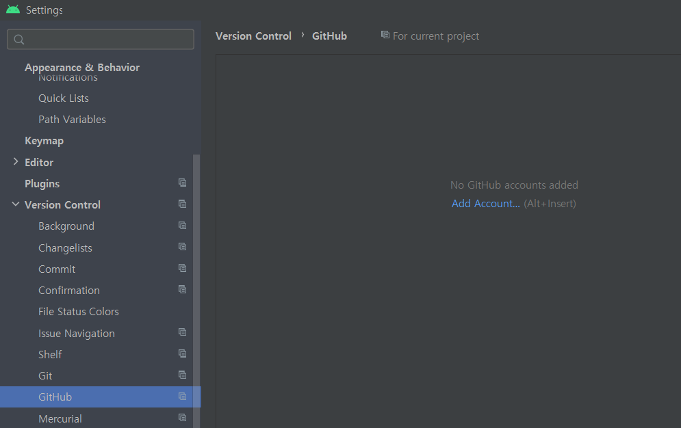 Как залить проект на github android studio