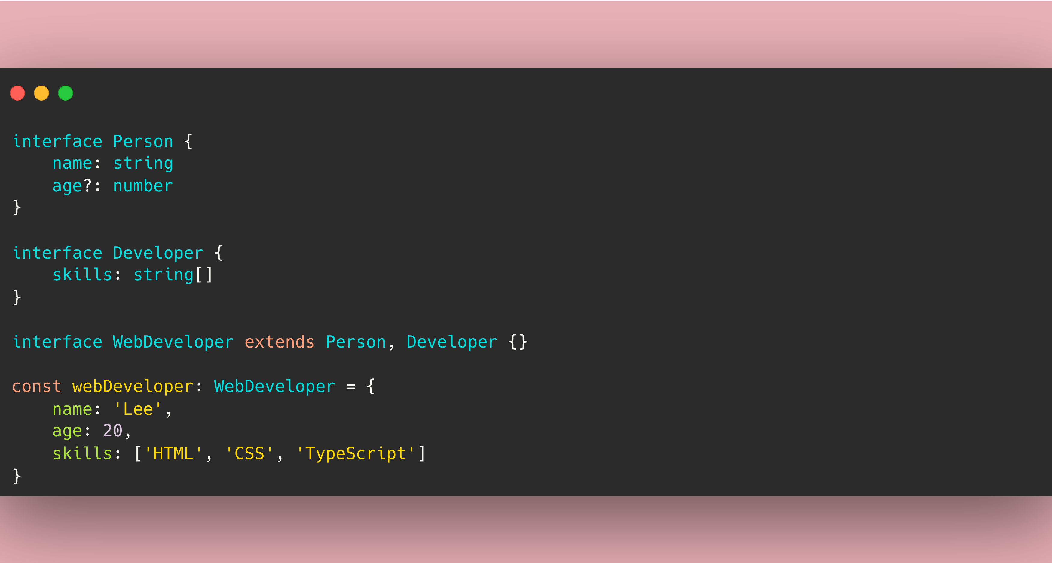 [TypeScript] Interface