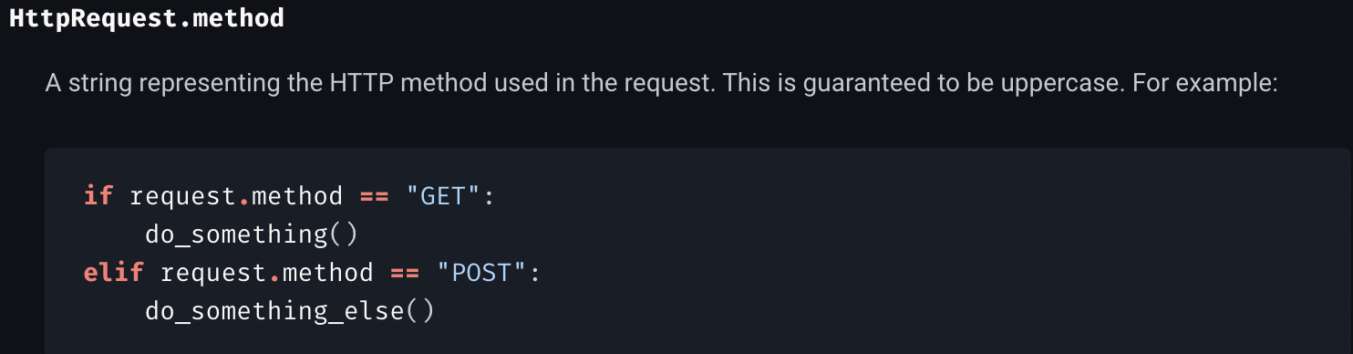 request method