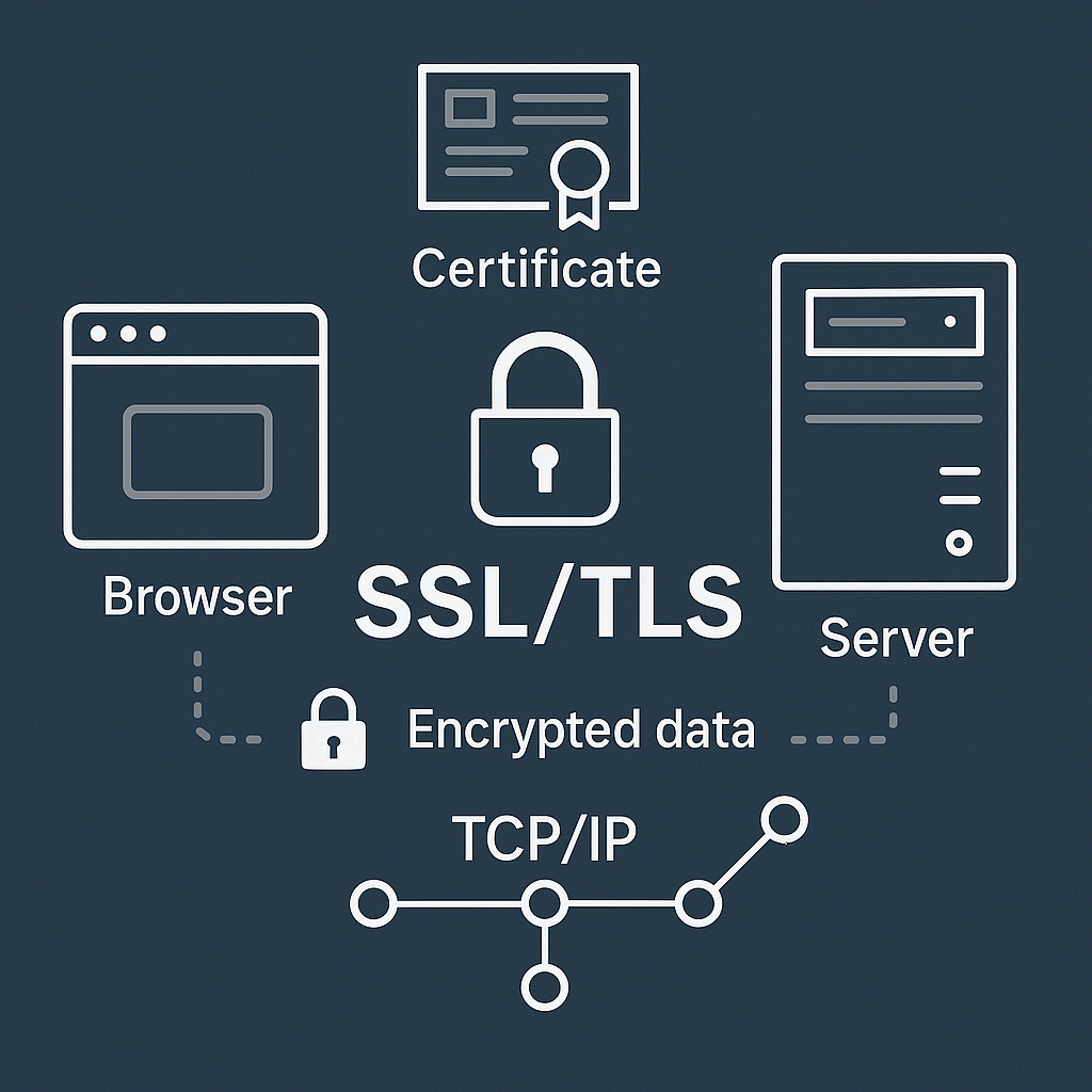 https 셋업 및 동작 흐름에서의 TLS handshake 과정