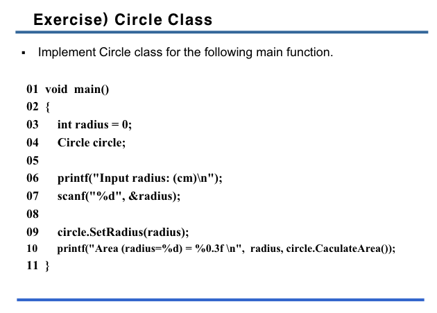 C++ function, class