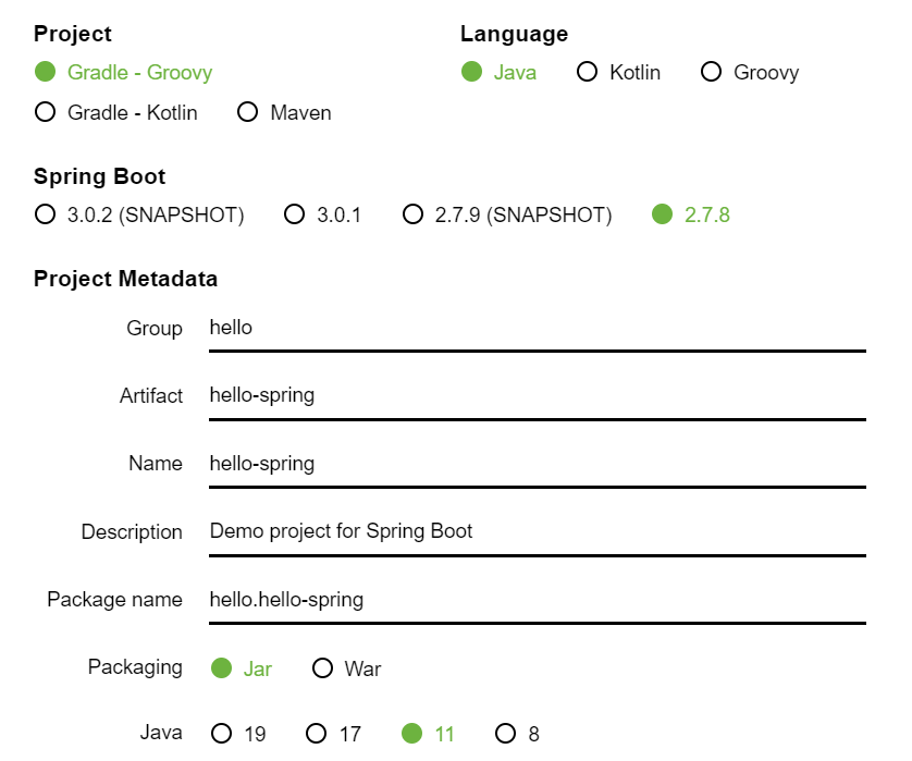 [Spring] 스프링 입문 프로젝트 생성