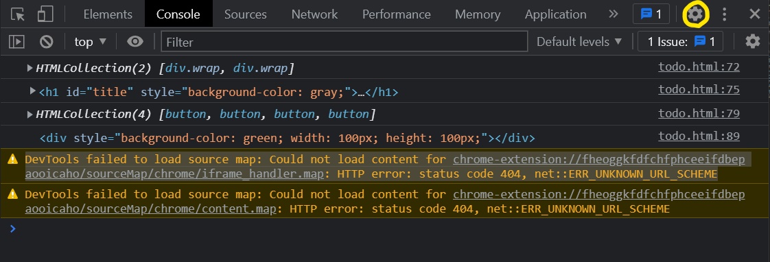 크롬(Chrome) "DevTools failed to load source map: Could not load content ...