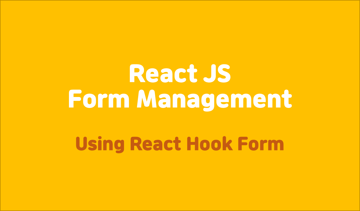  React React Hook Form