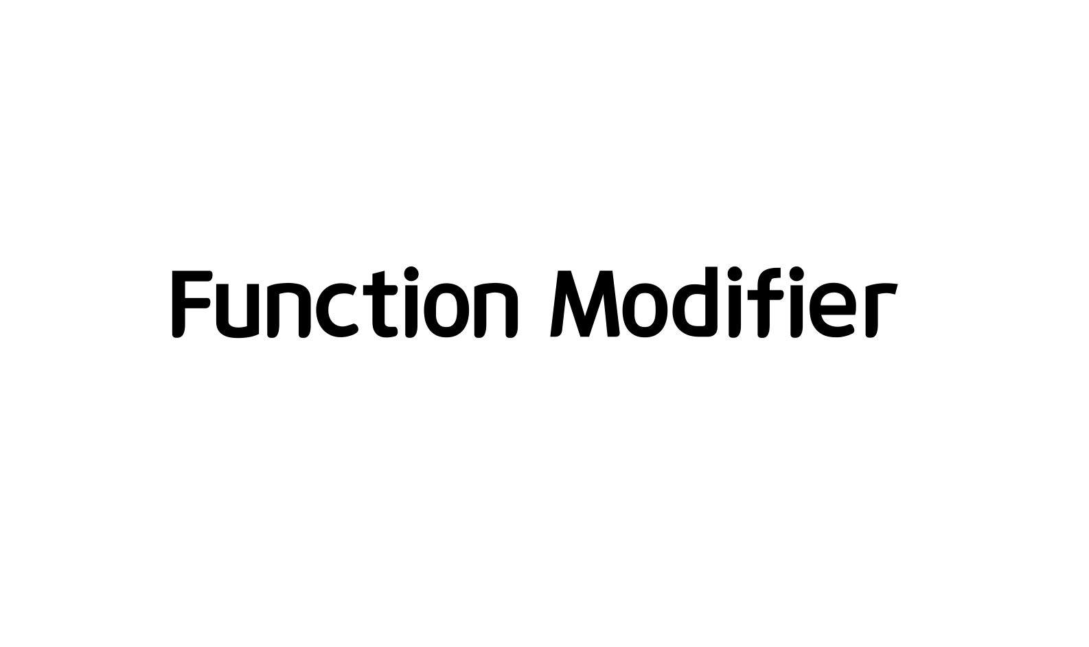 solidity-function-modifier