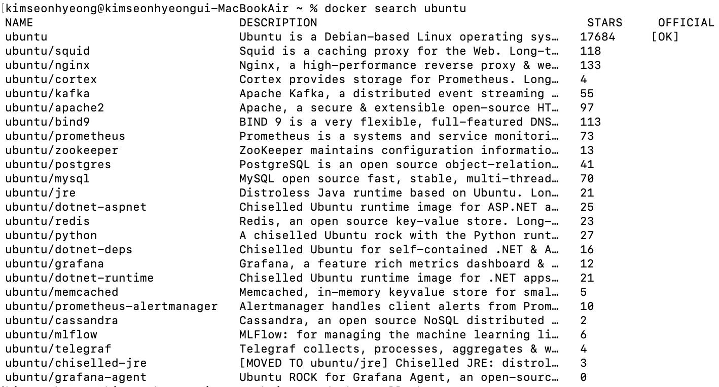 docker search