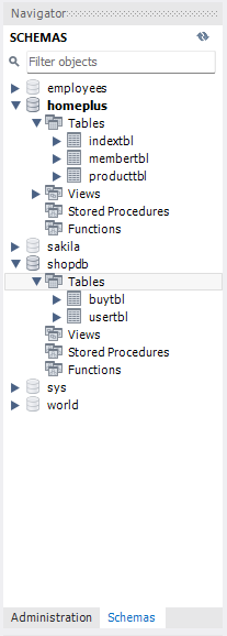 데이터베이스 모델링 생성