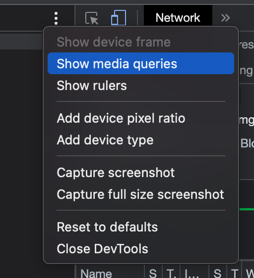 Chrome Devtools - Mobile Simulation