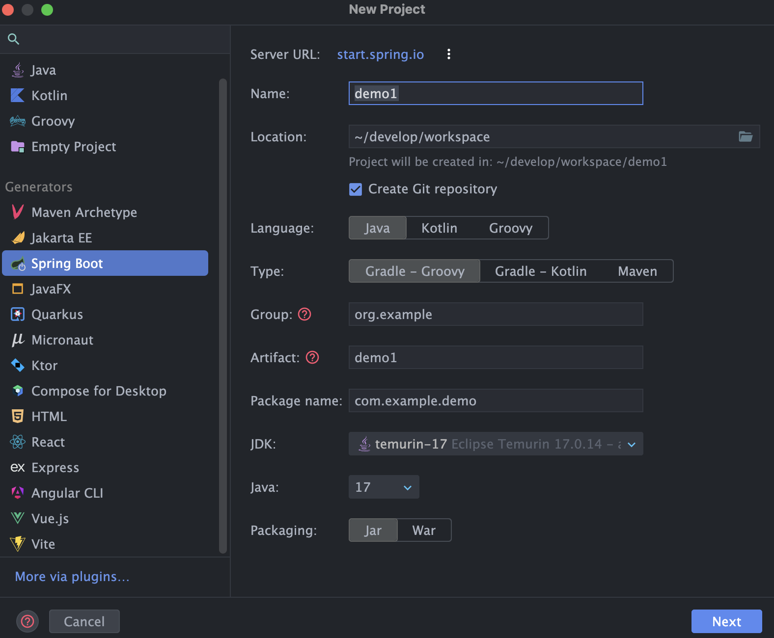 IntelliJ - SpringBoot 프로젝트 생성