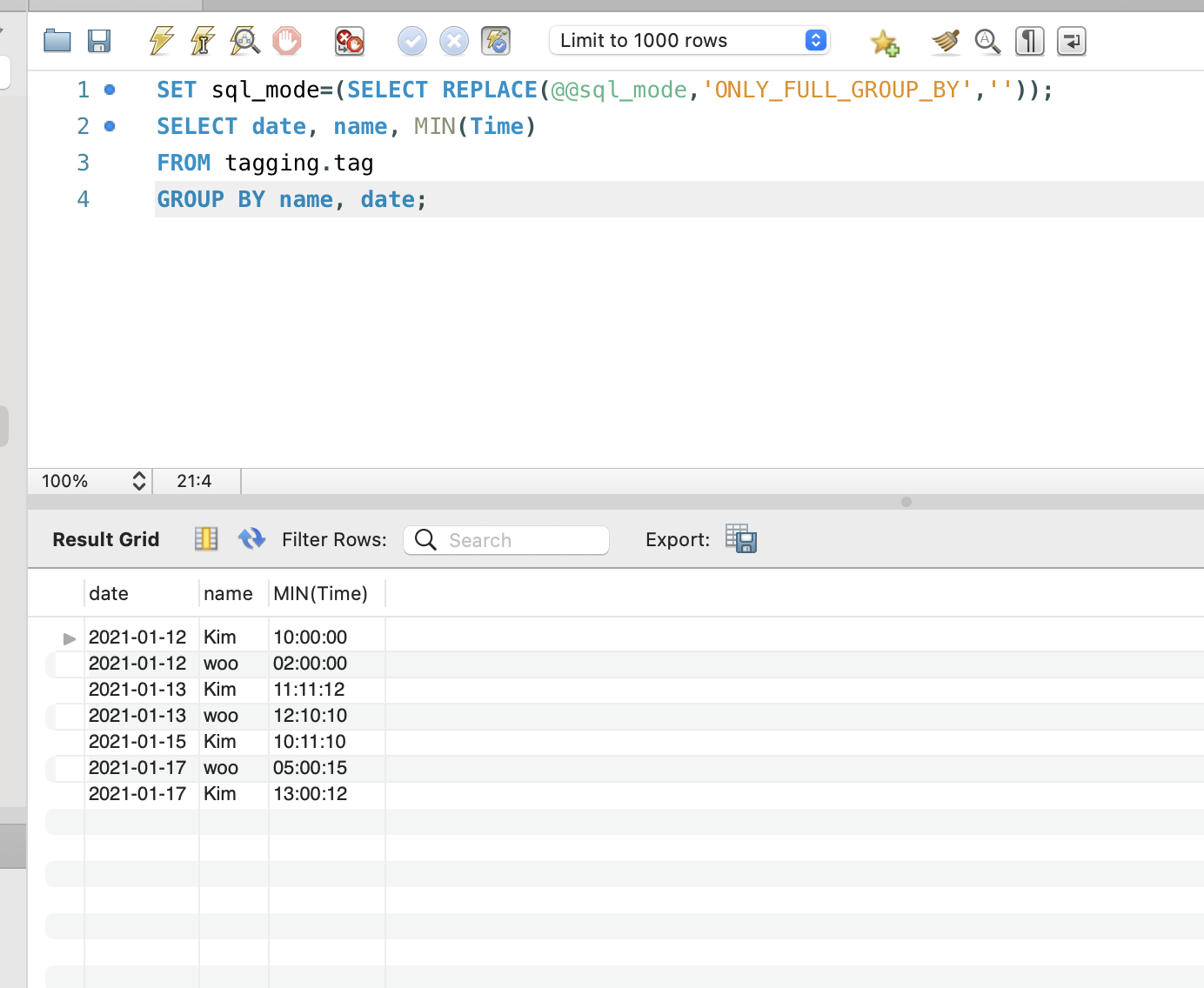 [MySQL] 여러 개의 Group으로 Group by 사용하기