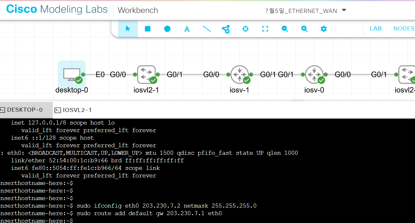 9. CML Cisco Modeling Labs, L3 SW