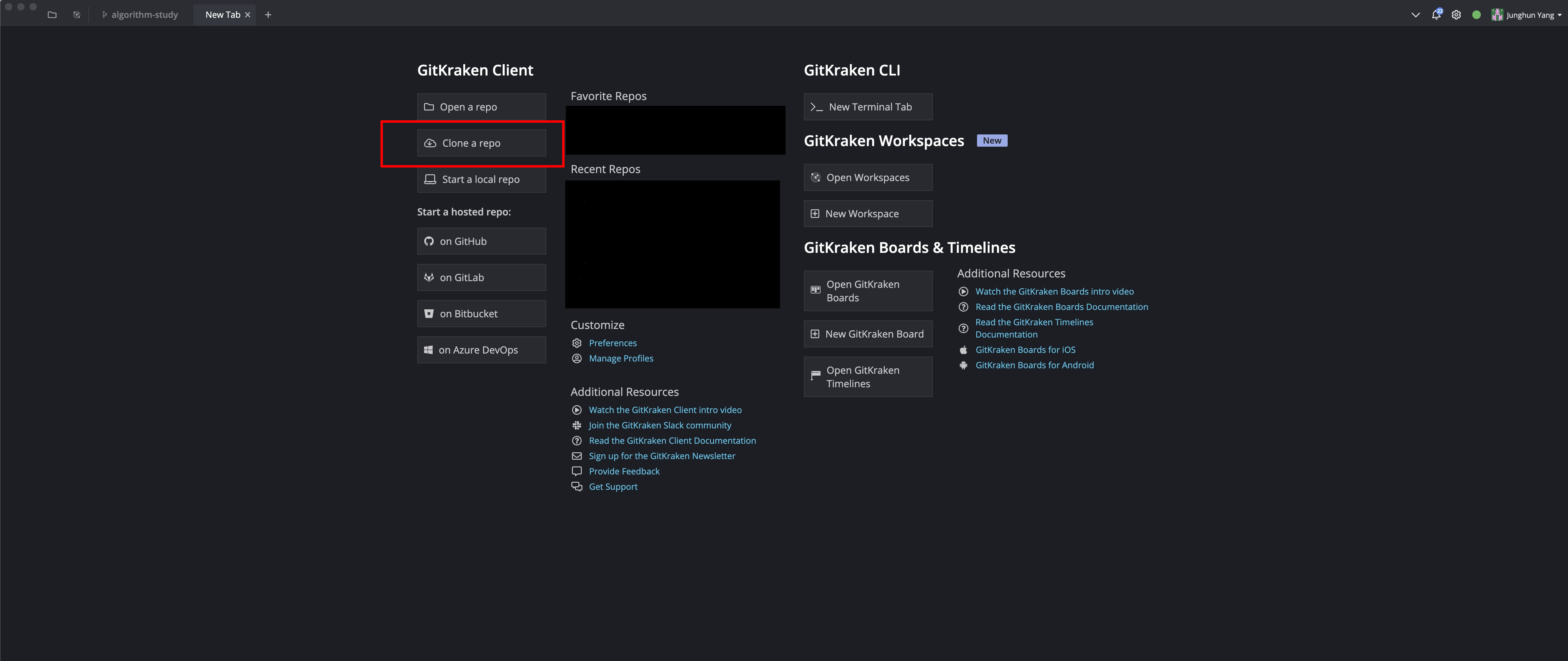 Clone a repo 1