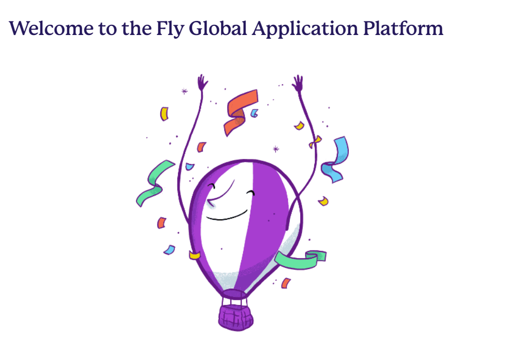 fly.io 계정 생성 후 이미지