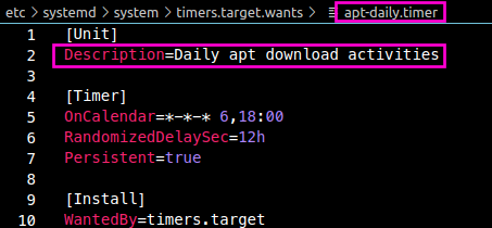 systemd timer