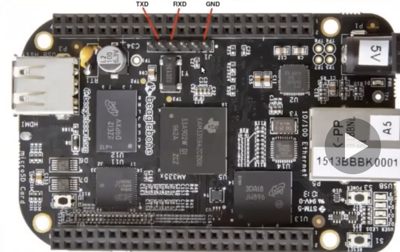 Booting process in Beaglebone Black / Serial 통신 / metaraspberrypi Image