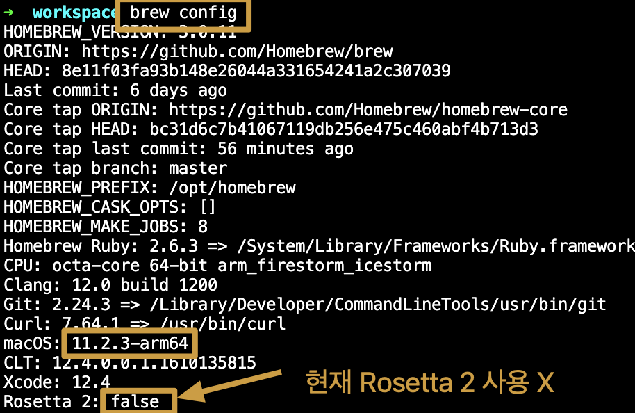 M1 Mac, Rosetta2, brew, Vscode 'code' cmd