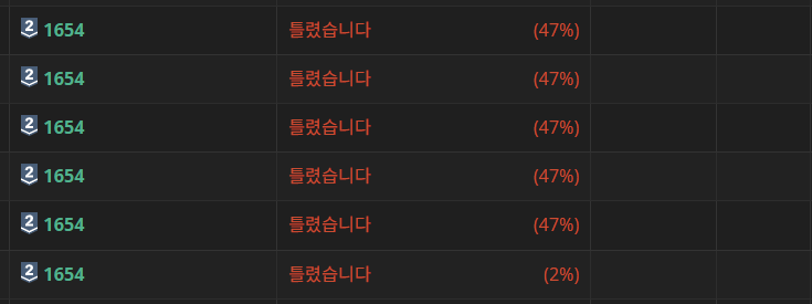 틀렸습니다의 향연