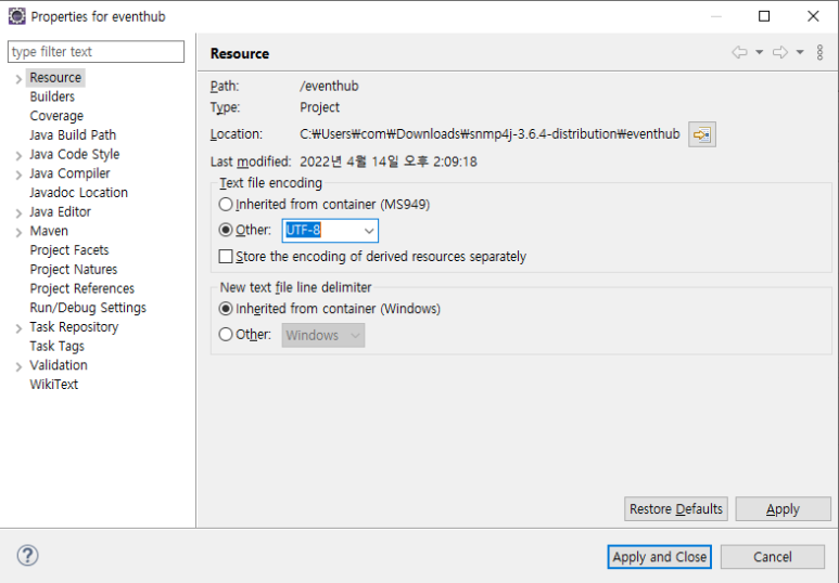 Eclipse - UTF8