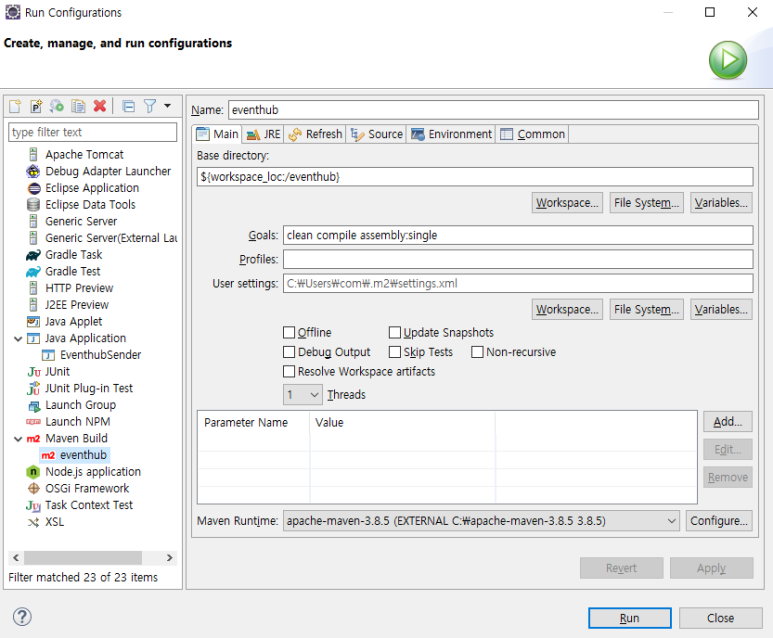 Maven Configuration Details