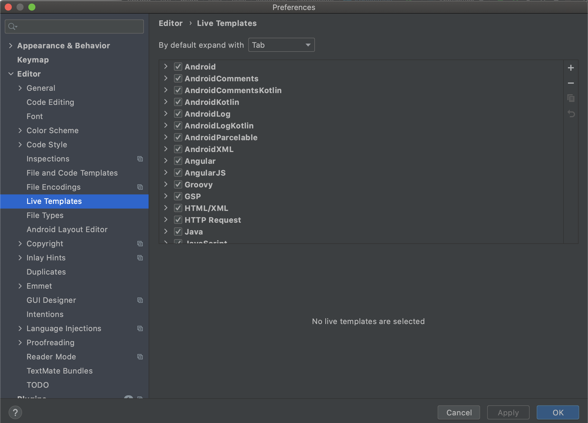[Java] intelliJ IDEA Live Template