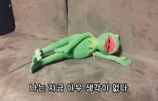 아무 생각이 없다