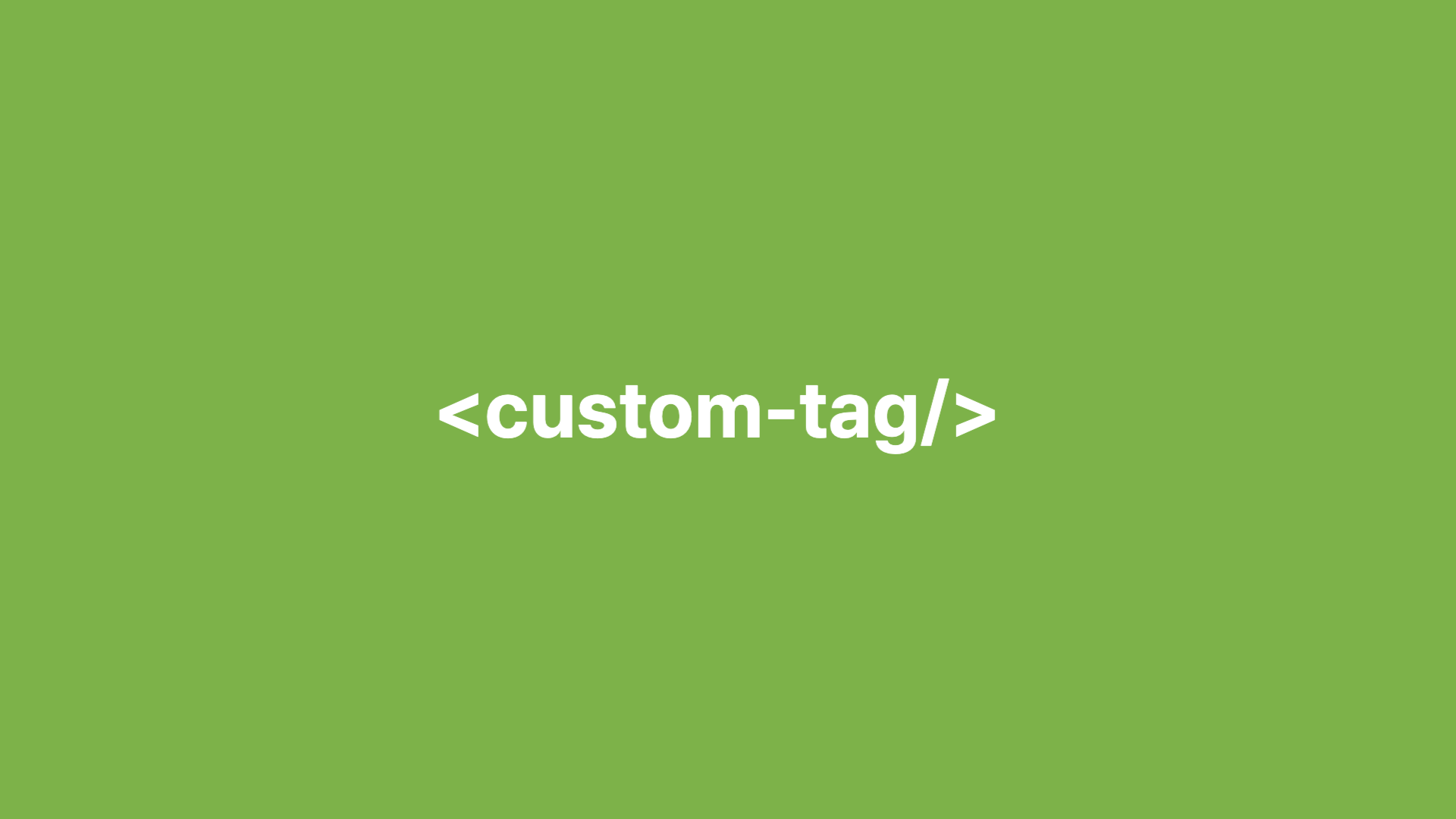 Custom Elements로 커스텀 태그 만들기