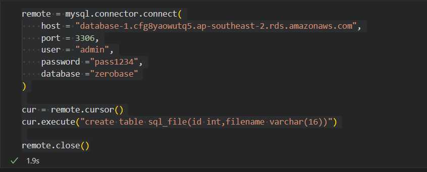 Python with SQL