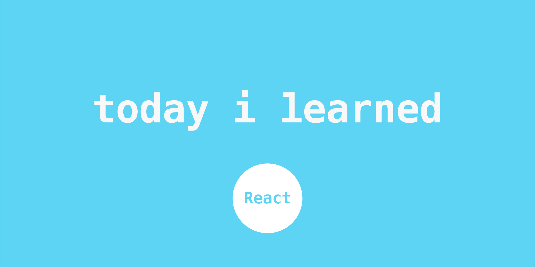 TIL - React