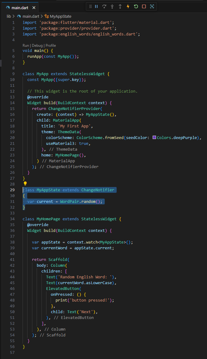 [Flutter] 1. First App (1)