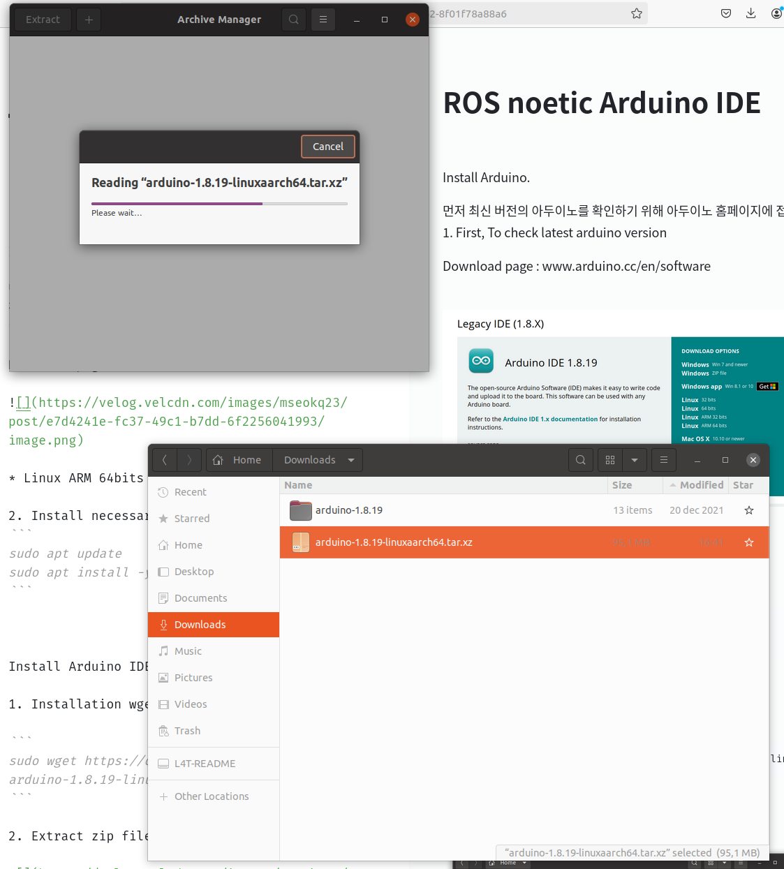 How to install ROS noetic Arduino IDE