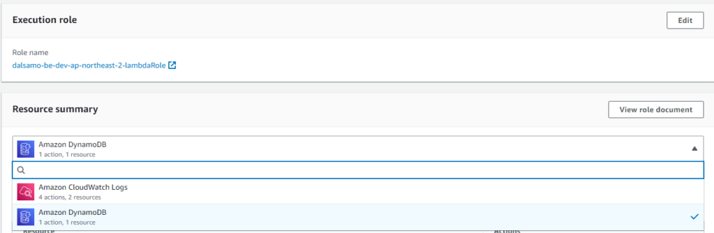 Serverless 프레임워크 AWS Lambda 함수별 Role 설정