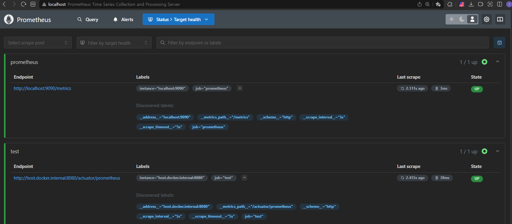 K6 부하테스트, Grafana (+ influx DB) 모니터링, Prometheus 인스턴스 메트릭 수집