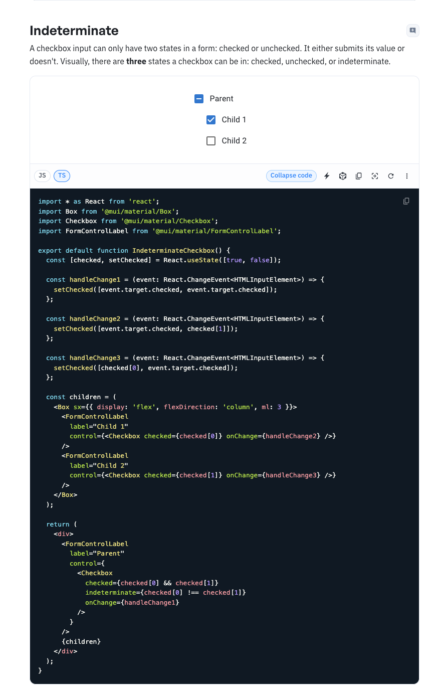MUI checkbox label list 커스텀(next.js)