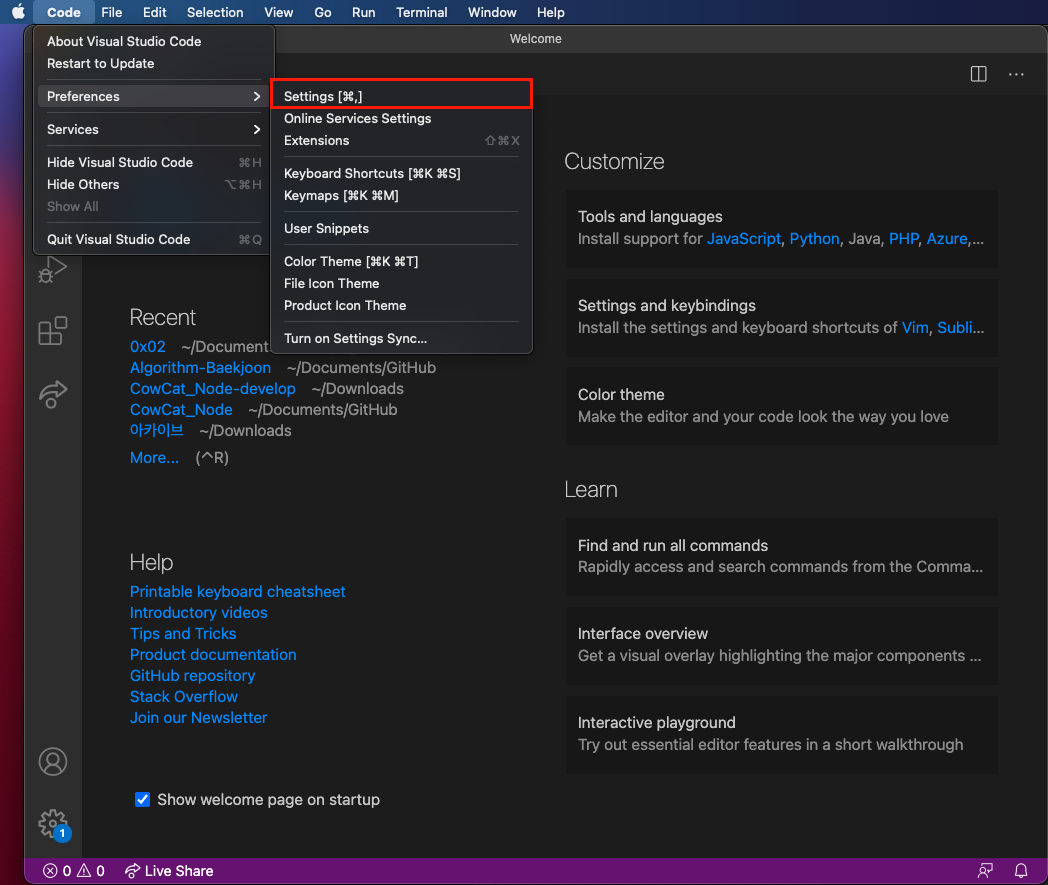 Mac M1 visual code Java setting