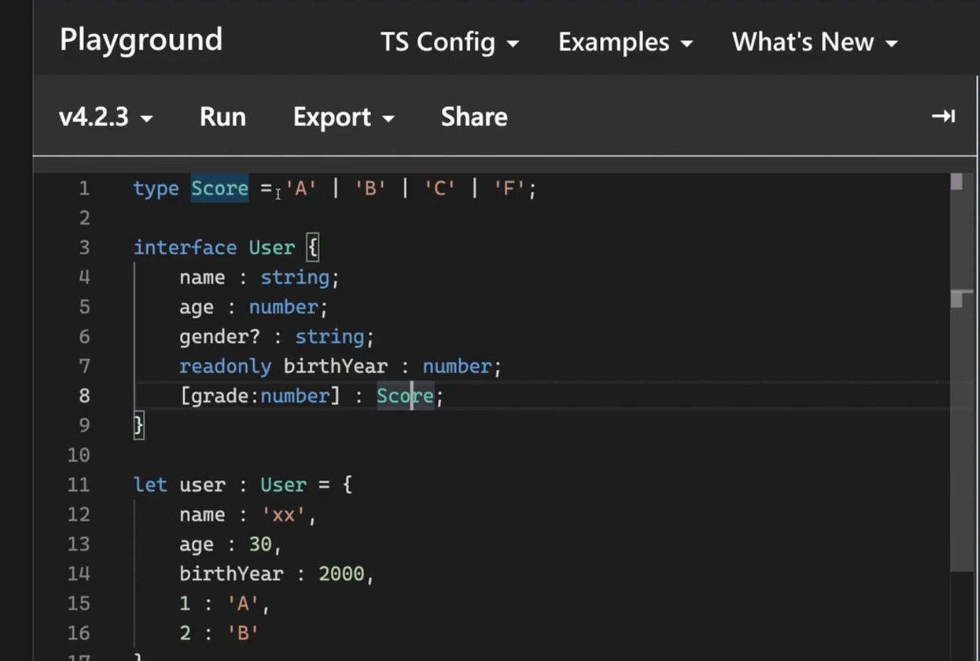 TIL - typescript 기본문법 정리