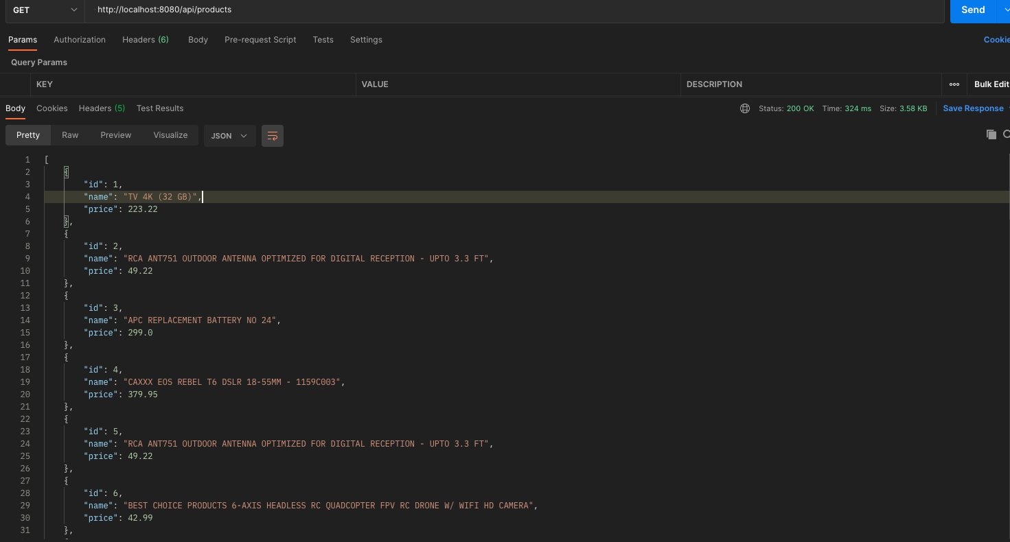 Http 8080 Web Framework) Simple eCommerce Application