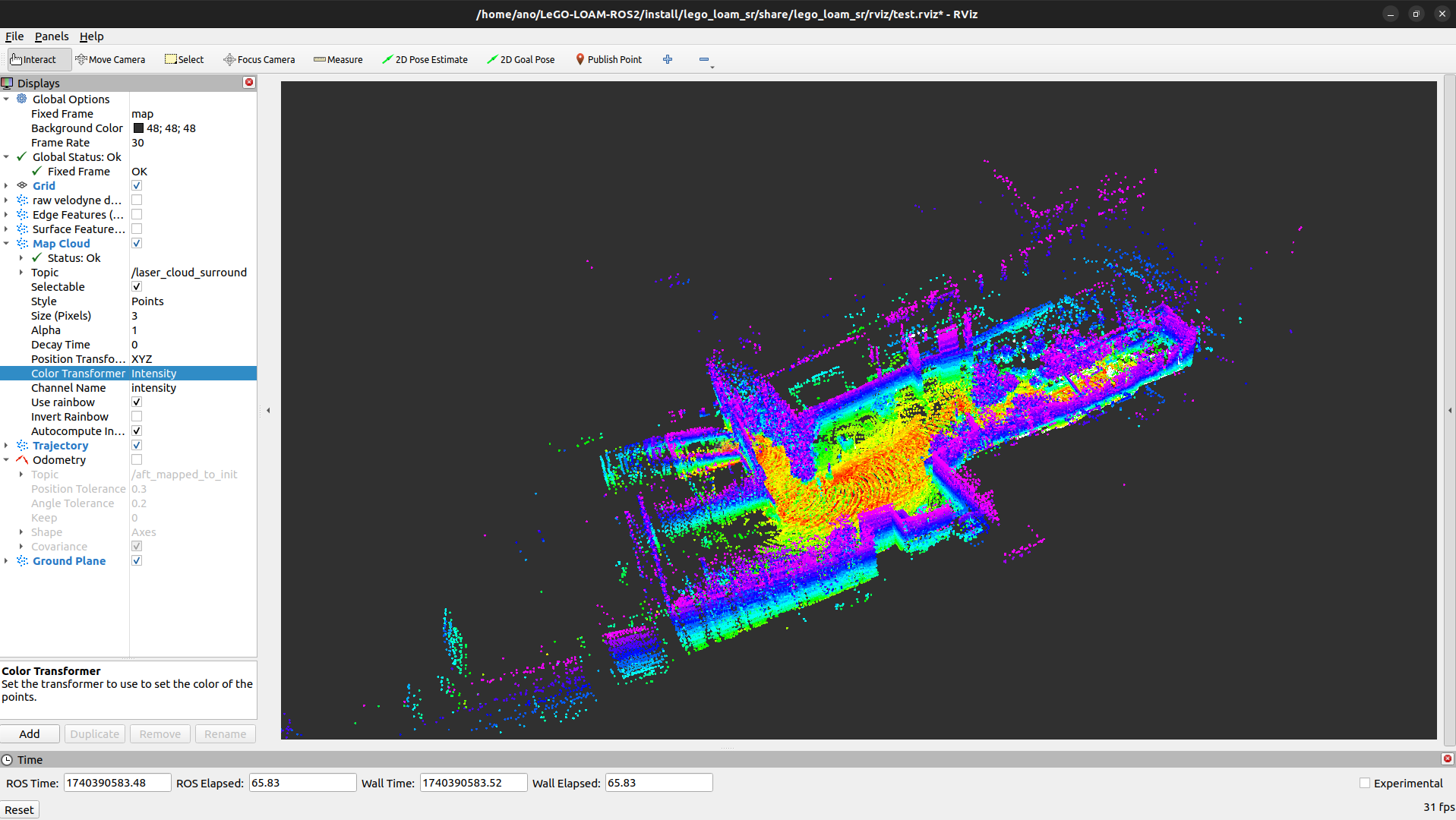 #17 Jackal Simulation 갖고 놀기 | Segmentation & LeGO-LOAM (1)