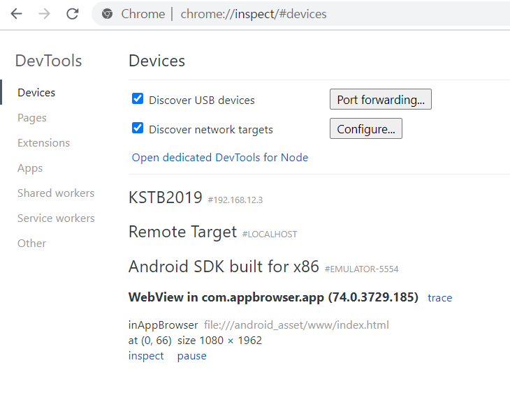 Cordova 설치 (feat. inappbrowser)