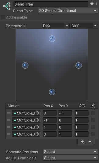 블렌드 트리 인스펙터
