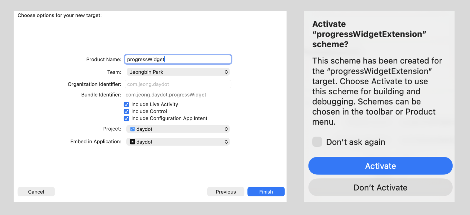 ios widget activate process
