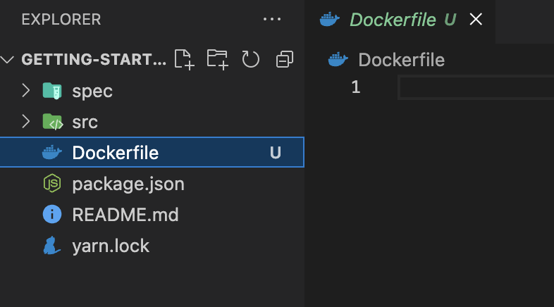 Dockerfile 생성