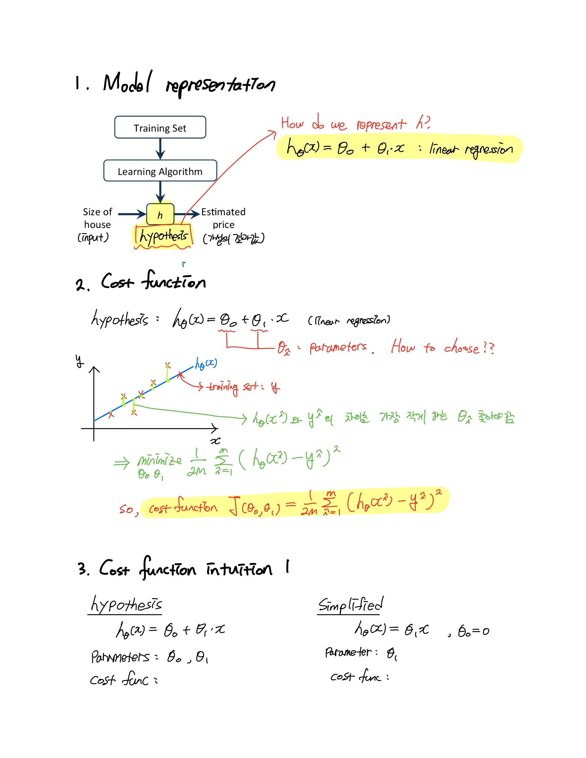 Lecture 2_Linear regression with one variable