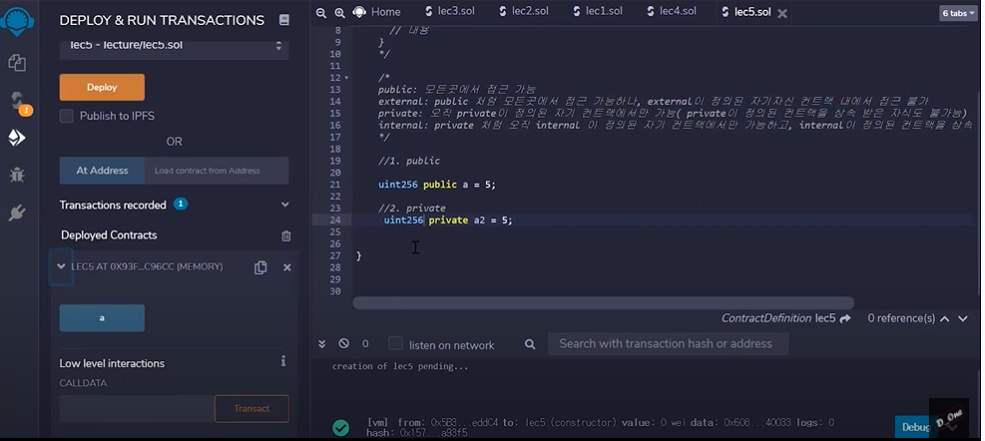 function2-public,private,internal,external