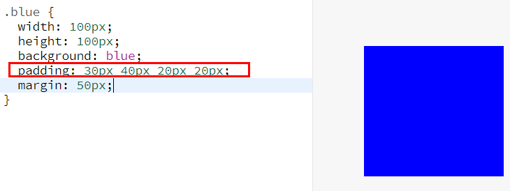 CSS spacing