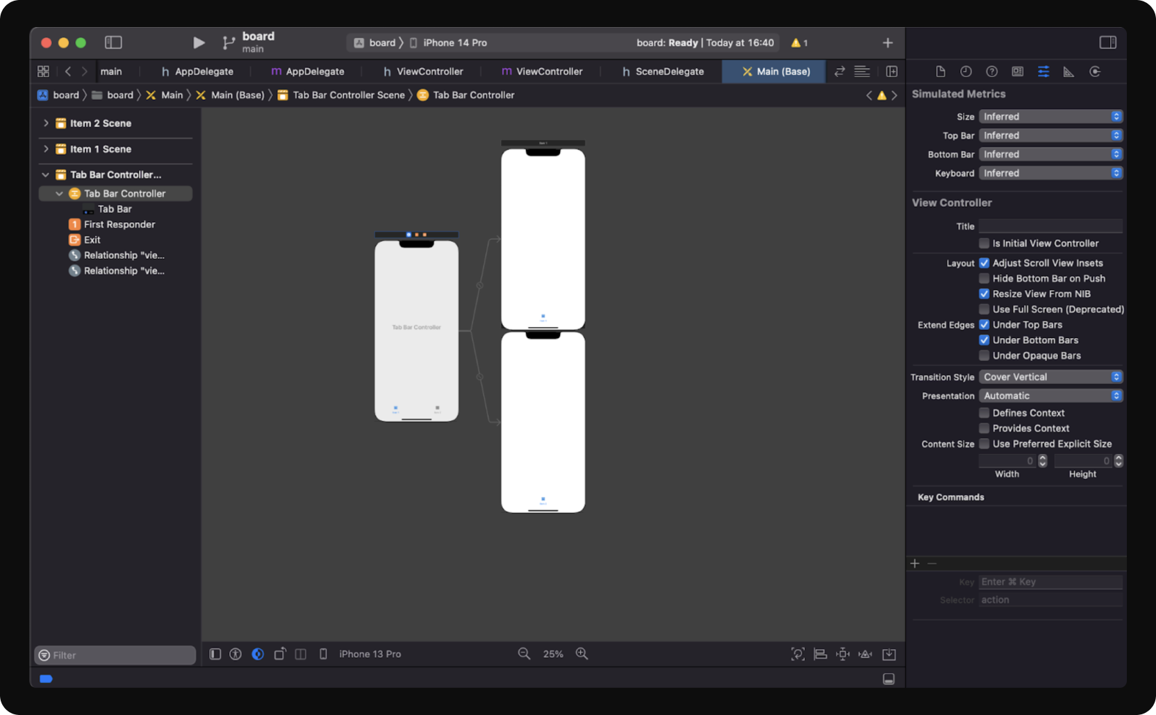 Interface Builder와 Storyboards