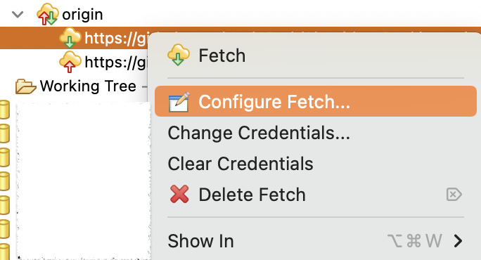 Configure Fetch
