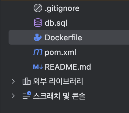 Dockerfile 위치