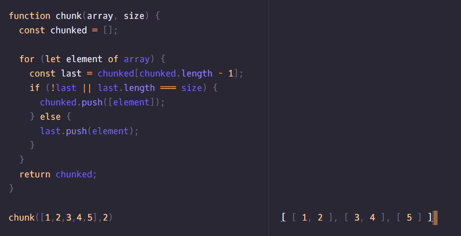 [Algorithms] 06. Array Chunk Problem